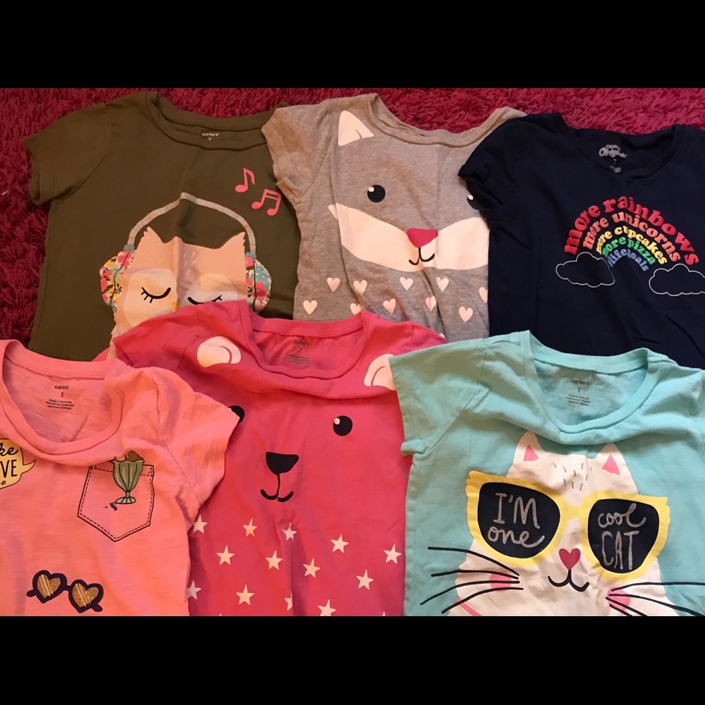 Bundle of 6 t-shirts sz 7